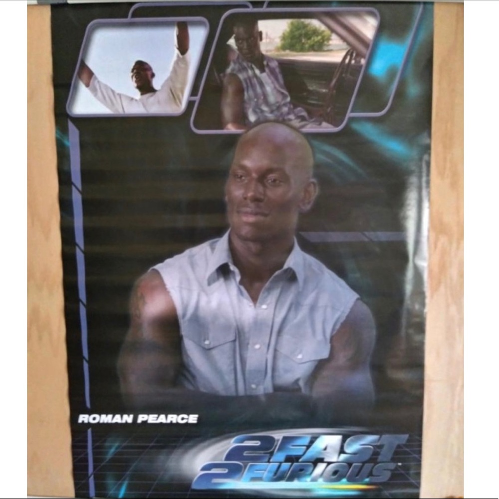 2 FAST 2 FURIOUS ROMAN PEARCE COLLAGE POSTER #899 Tyrese Gibson 2002 Scorpio